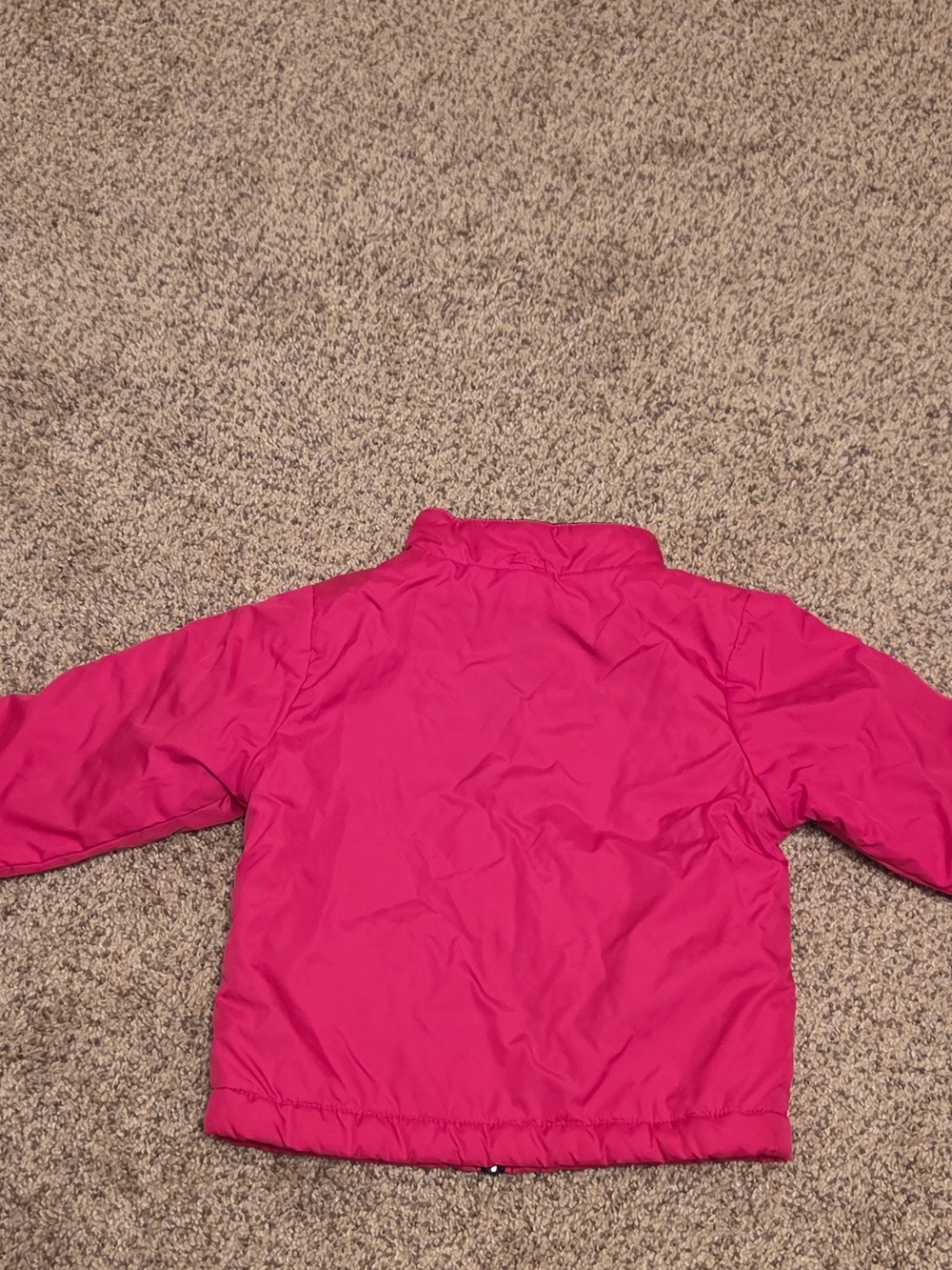 Cherokee Bright Pink Kids Puffer Jacket with Black Trim - Picture 10 of 10